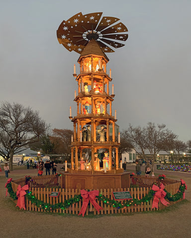 German Wooden Christmas Tree, Fredericksburg Texas