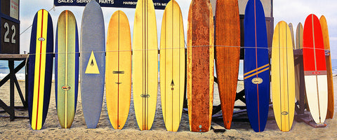 22nd Street Longboards Panoramic, Newport Beach, CA Standard Art Print