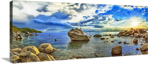 Bonsai Rock Panoramic Canvas