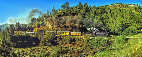 Durango-Silverton Narrow Gauge Railroad Panoramic Metal Print