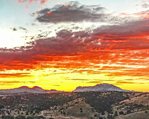 Granite Mountain Sunset, Prescott Arizona Metal Print