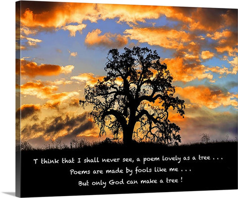 But Only God Can Make a Tree Canvas