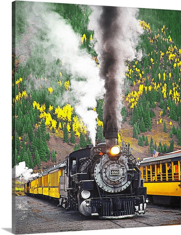 Locomotive to the Past, Durango-Silverton RR, Colorado Canvas