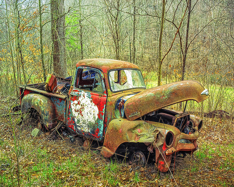 Love the Rust, Chevy Truck Metal Print