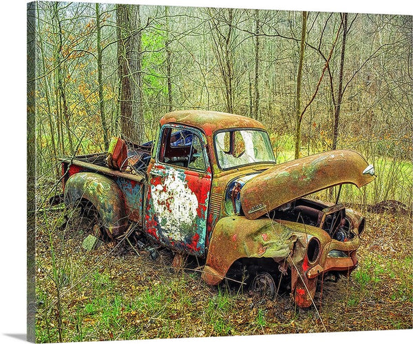 Love the Rust, Chevy Truck Canvas