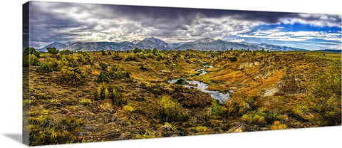 Hot Creek, Eastern Sierras, California Panoramic Canvas