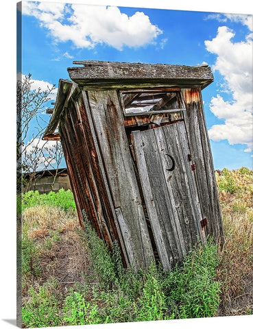 Leanin' Outhouse Canvas
