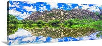 Granite Lake Reflection, Prescott Arizona Panoramic Canvas