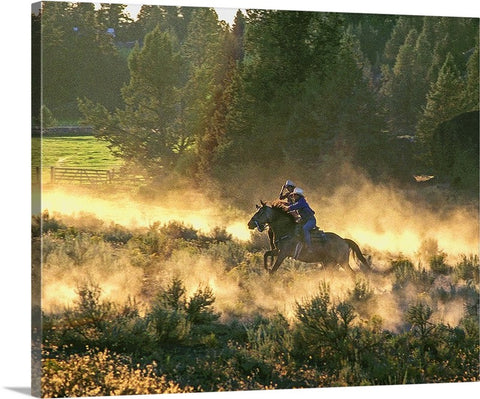 Race at the Ranch Canvas