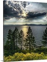 Star Sunset, Lake Tahoe, Nevada Canvas