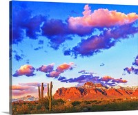 Superstition Mountains and Four Peaks, Winter Canvas