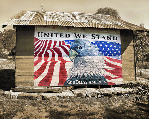 United We Stand, God Bless America Metal Print