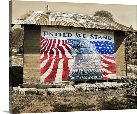 United We Stand, God Bless America Canvas