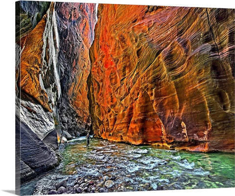 Wall Street, The Narrows, Zion National Park Canvas